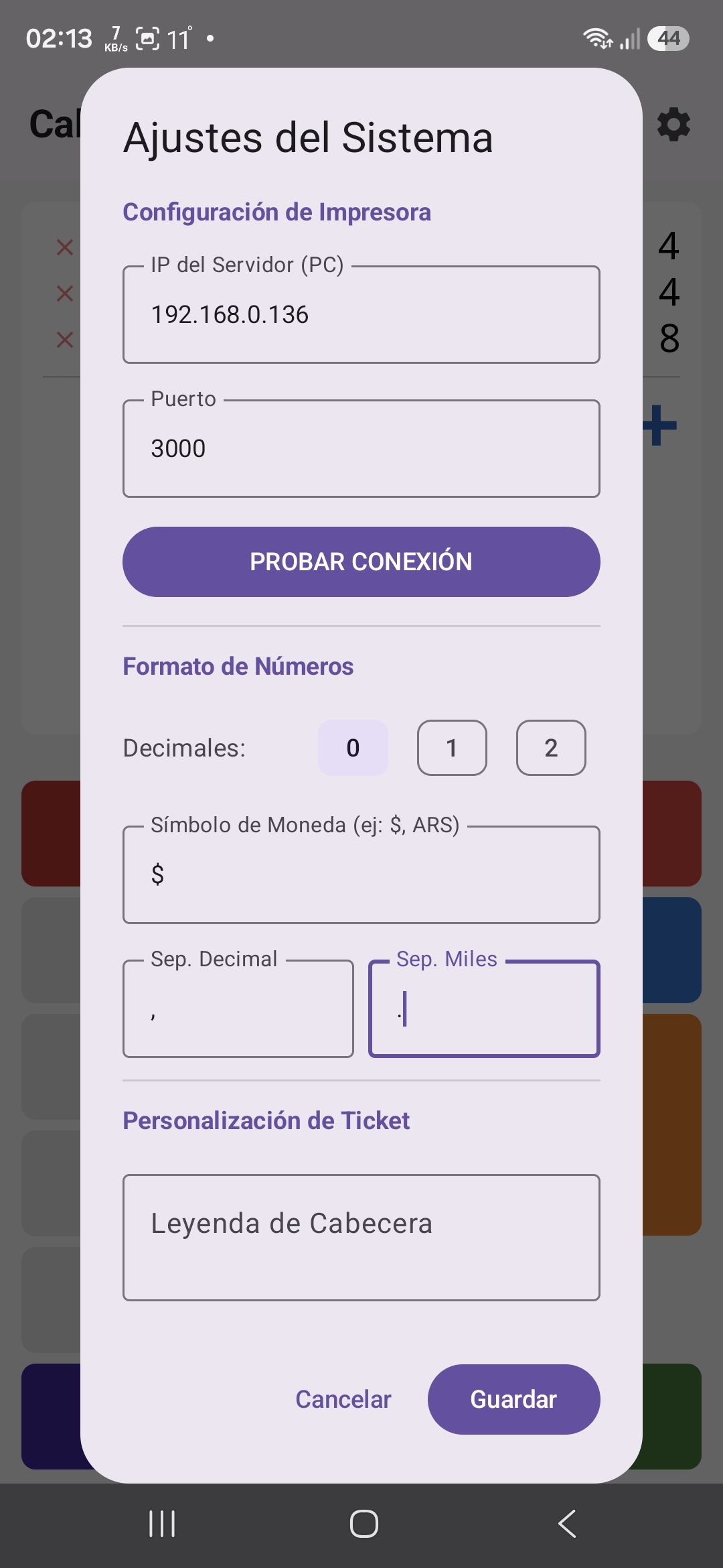 Configuración de IP y Formatos