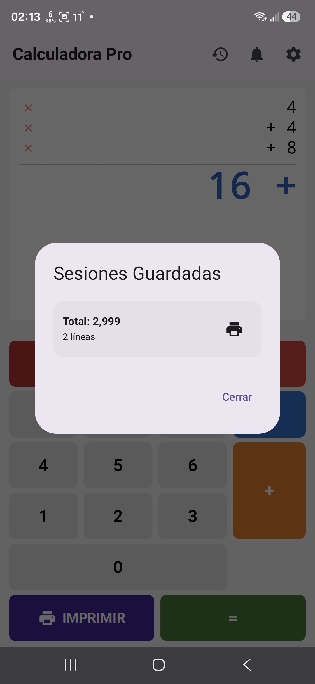 Historial de Ventas Guardadas